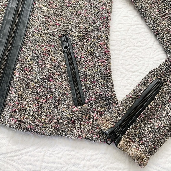 rag & bone Lory Tweed Leather Trim‎ Jacket - Picture 8 of 11
